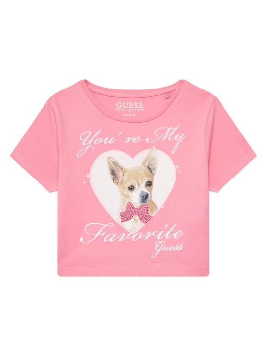 Zdjęcie produktu Guess T-Shirt J5YI08 K6YW4 Różowy Regular Fit