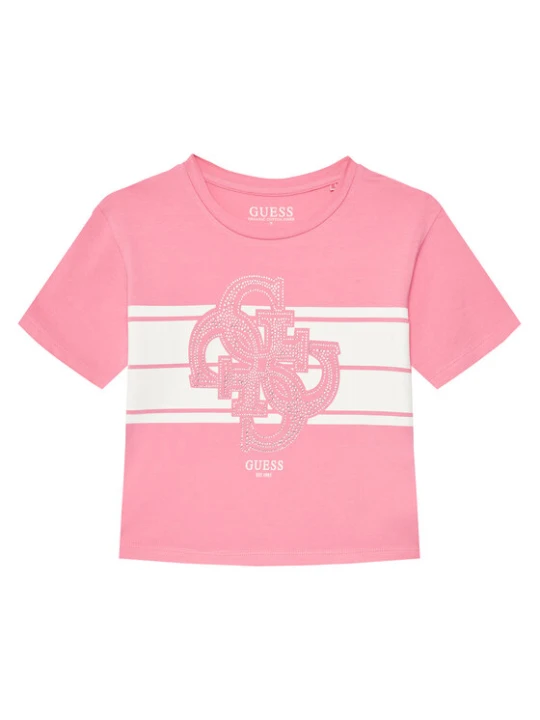 Zdjęcie produktu Guess T-Shirt J5YI09 K6YW4 Różowy Regular Fit