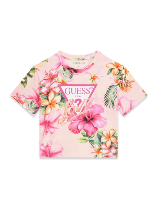 Zdjęcie produktu Guess T-Shirt J6GI03 K6YW4 Różowy Relaxed Fit