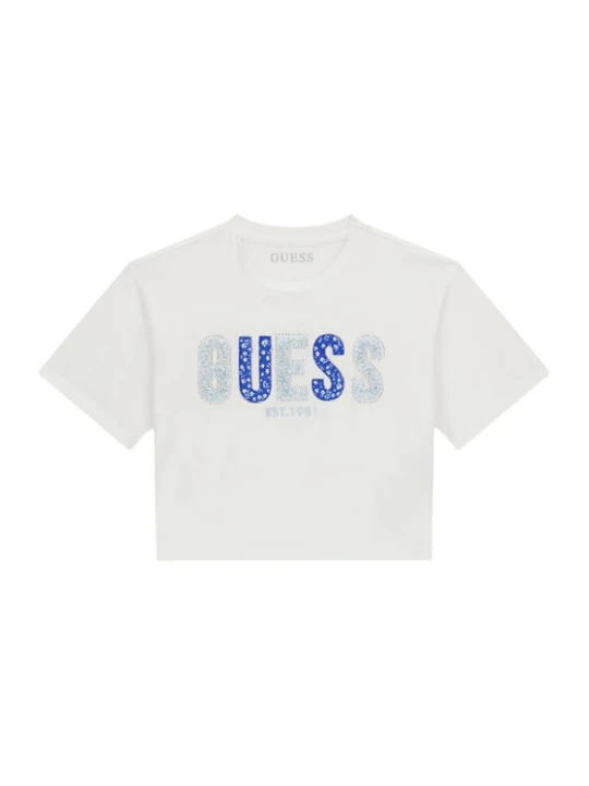 Zdjęcie produktu Guess T-Shirt J6GI07 K6YW4 Biały Relaxed Fit