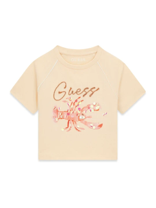 Zdjęcie produktu Guess T-Shirt J6GI08 K8HM4 Pomarańczowy jasny Regular Fit