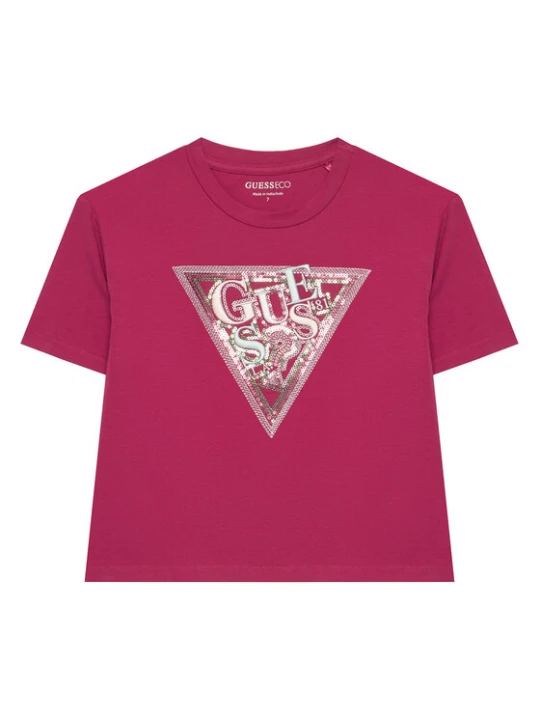 Zdjęcie produktu Guess T-Shirt J6GI24 K6YW4 Różowy ciemny Relaxed Fit