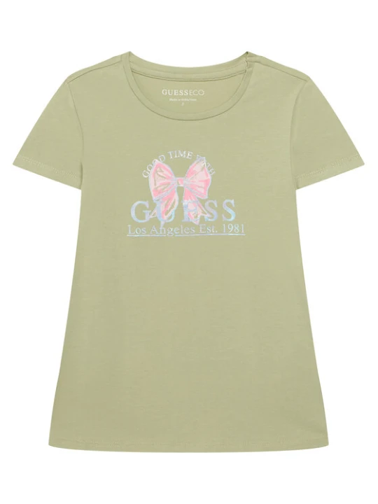 Zdjęcie produktu Guess T-Shirt J6GI28 K6YW4 Zielony jasny Regular Fit