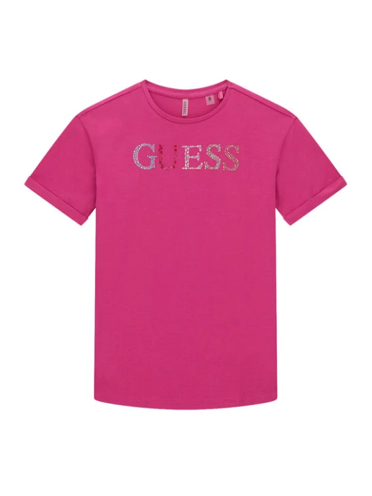 Zdjęcie produktu Guess T-Shirt J6GI33 J1314 Różowy ciemny Regular Fit