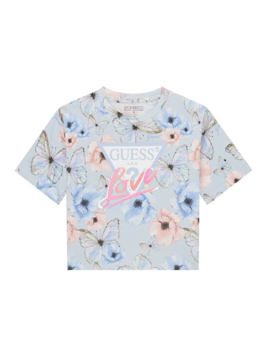 Zdjęcie produktu Guess T-Shirt J6RI08 K6YW4 Błękitny Regular Fit Niebieski jasny