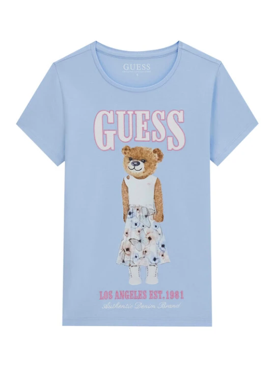 Zdjęcie produktu Guess T-Shirt J6RI10 K6YW4 Błękitny Regular Fit Niebieski jasny