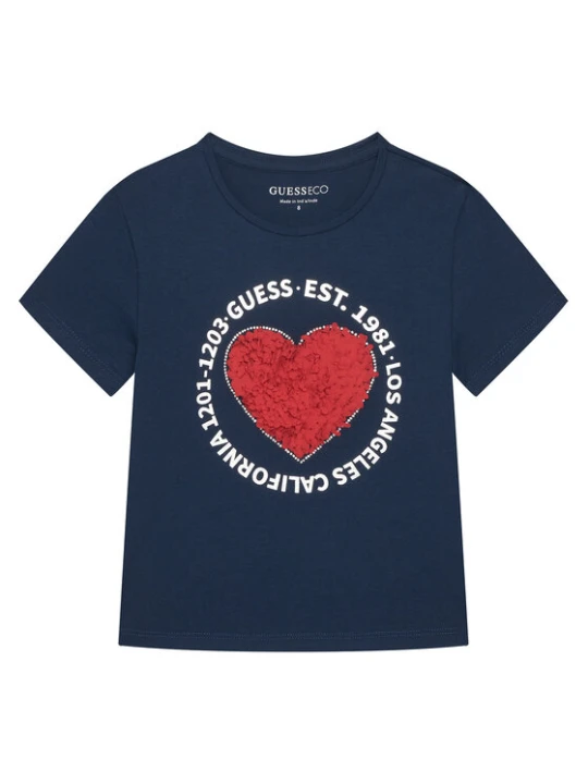 Zdjęcie produktu Guess T-Shirt J6RI24 K6YW4 Granatowy Regular Fit