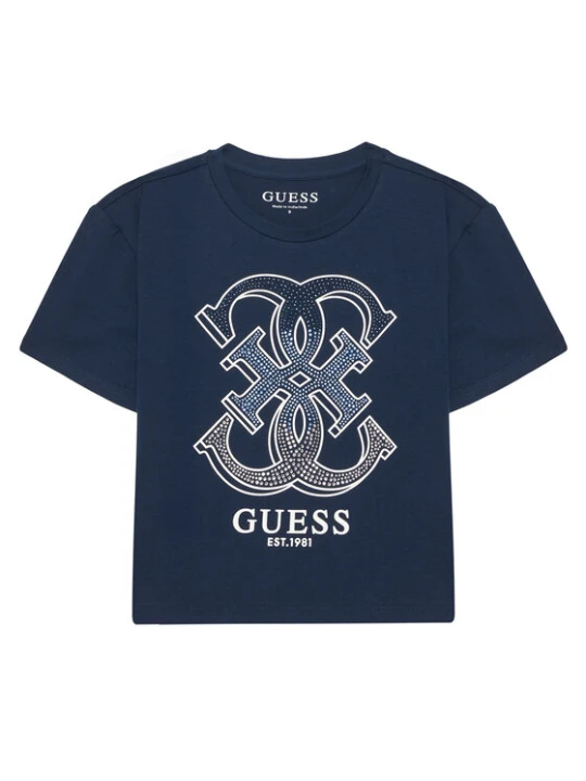 Zdjęcie produktu Guess T-Shirt J6RI28 K6YW4 Granatowy Regular Fit