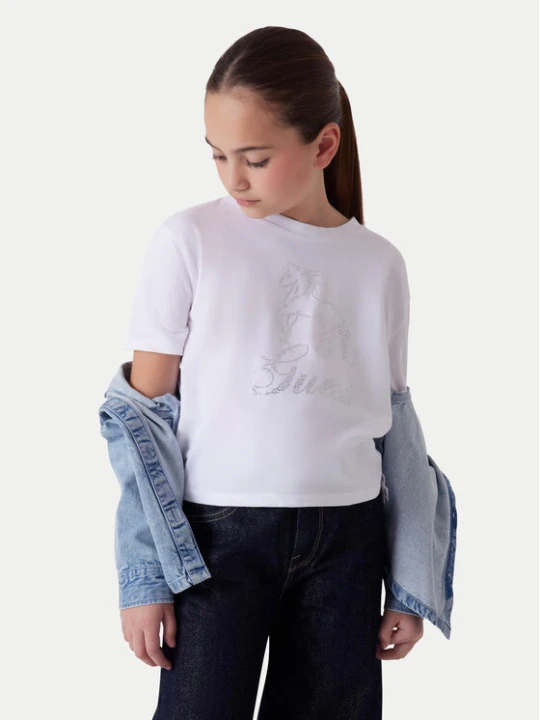 Zdjęcie produktu Guess T-Shirt J6RI38 K6YW4 Biały Regular Fit