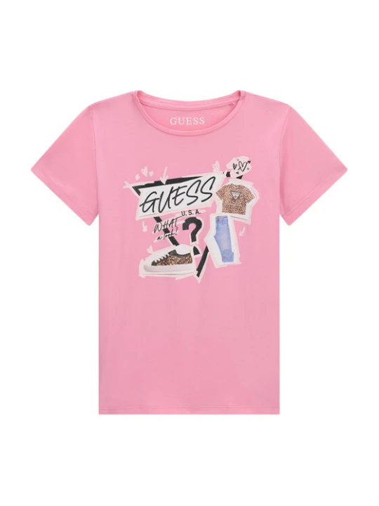 Zdjęcie produktu Guess T-Shirt J6YI02 K3667 Różowy Regular Fit