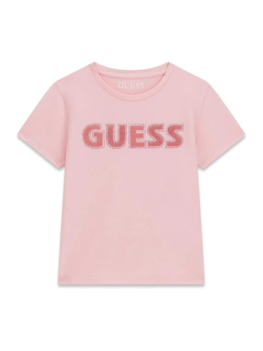 Zdjęcie produktu Guess T-Shirt J6YI12 2K4421 Różowy Regular Fit
