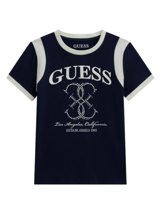 Zdjęcie produktu Guess T-Shirt J6YI25 K3757 Granatowy Regular Fit