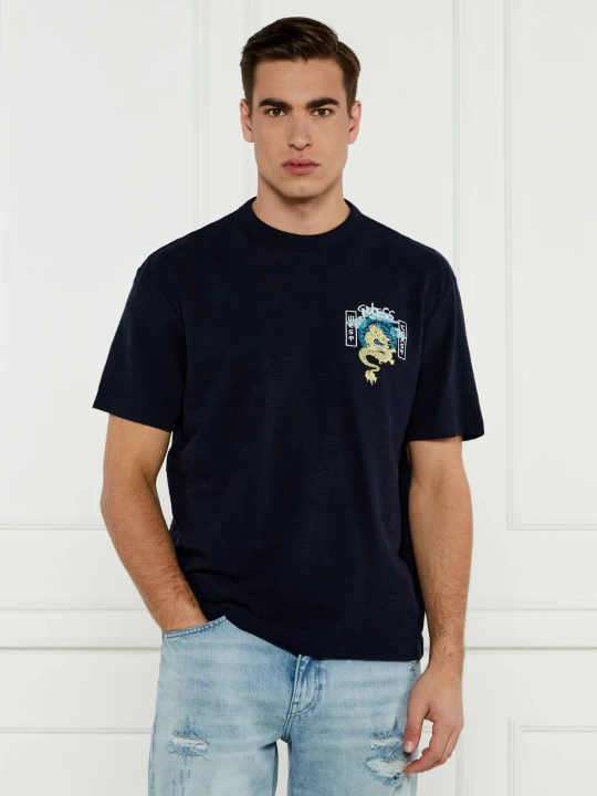 Zdjęcie produktu GUESS T-shirt JAPANESE DRAGON | Classic fit granatowy
