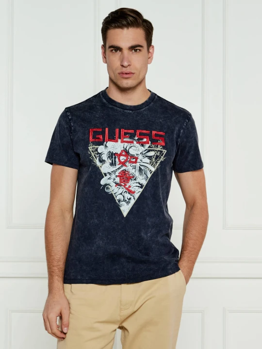 Zdjęcie produktu GUESS T-shirt JAPANESE | Regular Fit granatowy