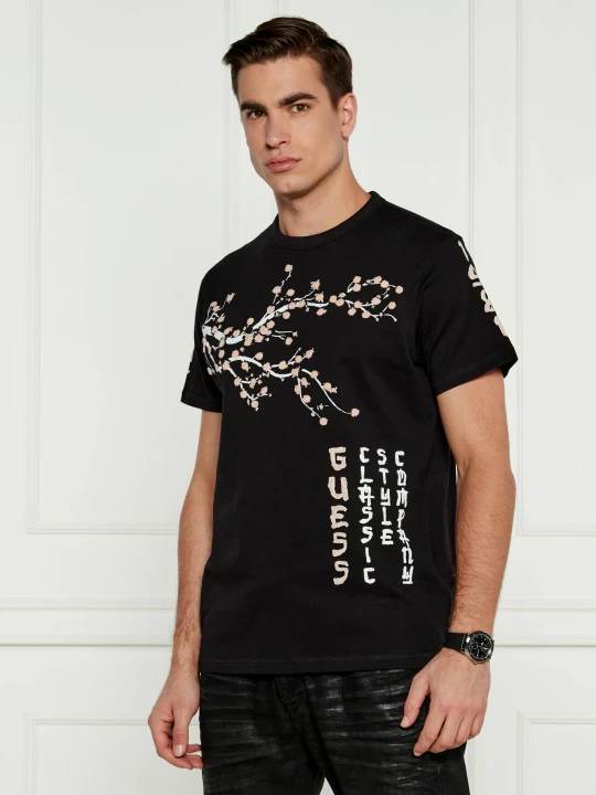 Zdjęcie produktu GUESS T-shirt JAPANESE TREE | Regular Fit czarny