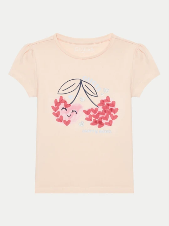 Zdjęcie produktu Guess T-Shirt K5GI03 K6YW4 Różowy Regular Fit