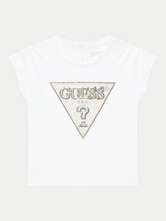 Zdjęcie produktu Guess T-Shirt K5GI12 K6YW4 Biały Boxy Fit