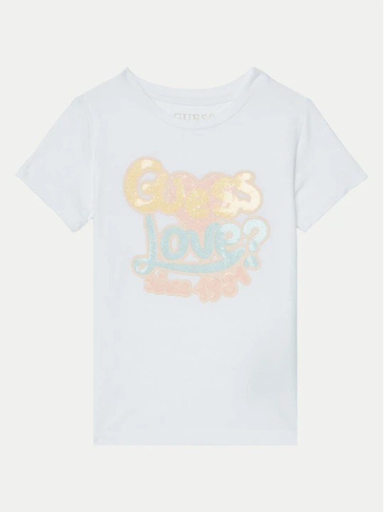 Zdjęcie produktu Guess T-Shirt K5RI06 K6YW4 Biały Regular Fit