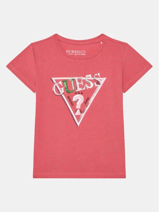 Zdjęcie produktu Guess T-Shirt K5RI16 K6YW4 Różowy Regular Fit