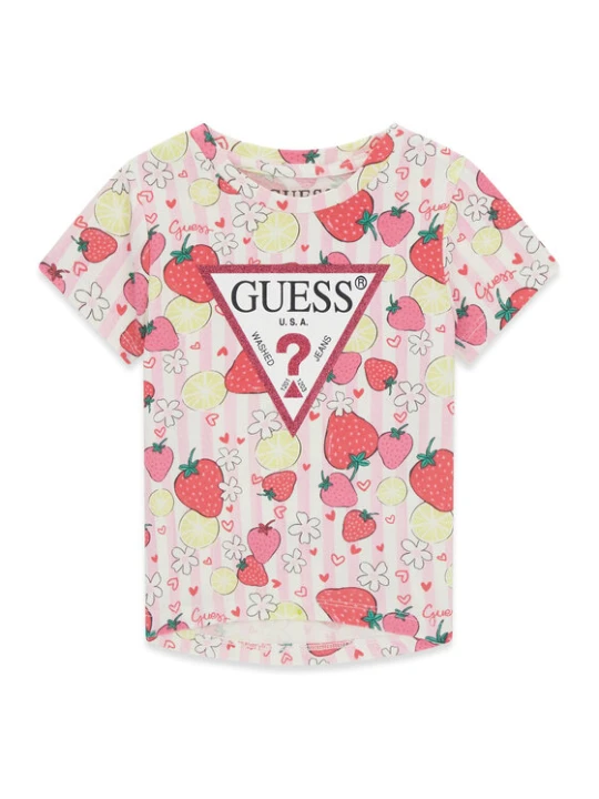 Zdjęcie produktu Guess T-Shirt K6GI13 K6YW4 Różowy Regular Fit
