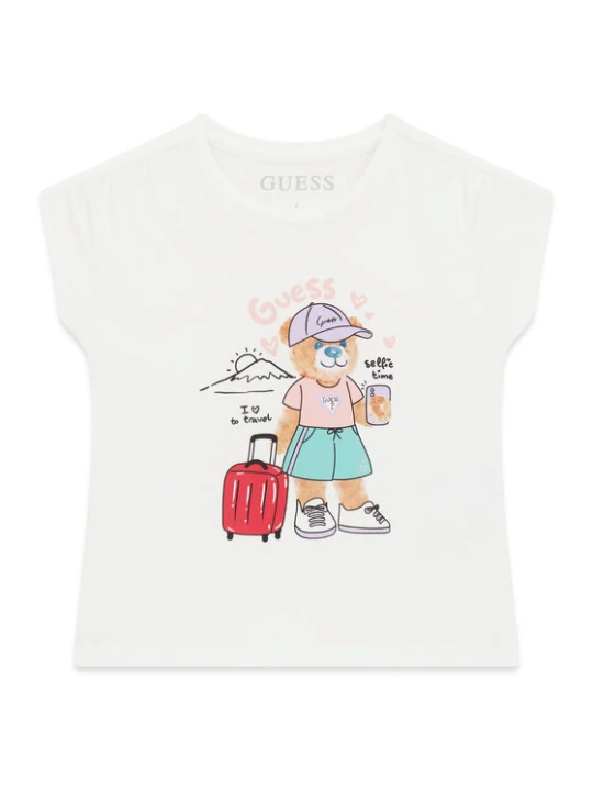 Zdjęcie produktu Guess T-Shirt K6GI18 K6YW4 Biały Regular Fit