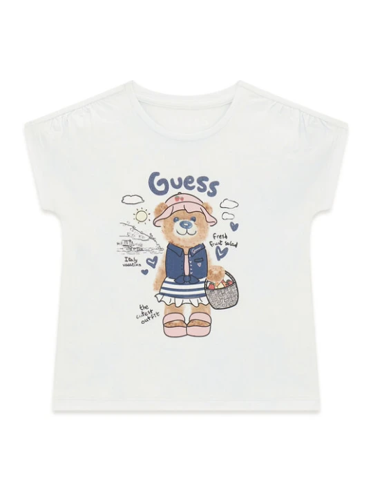 Zdjęcie produktu Guess T-Shirt K6GI18 K6YW4 Biały Regular Fit