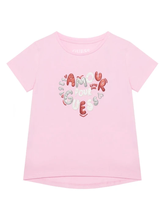 Zdjęcie produktu Guess T-Shirt K6RI02 K6YW4 Różowy Relaxed Fit