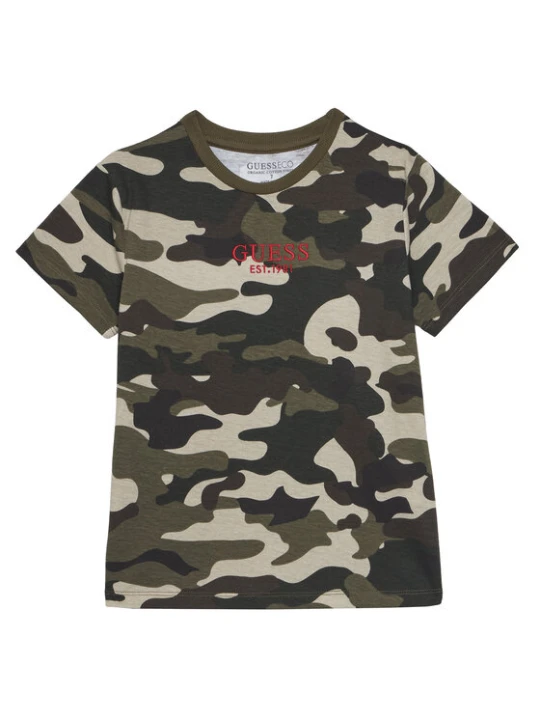 Zdjęcie produktu Guess T-Shirt L5YI19 K8HM4 Khaki Regular Fit