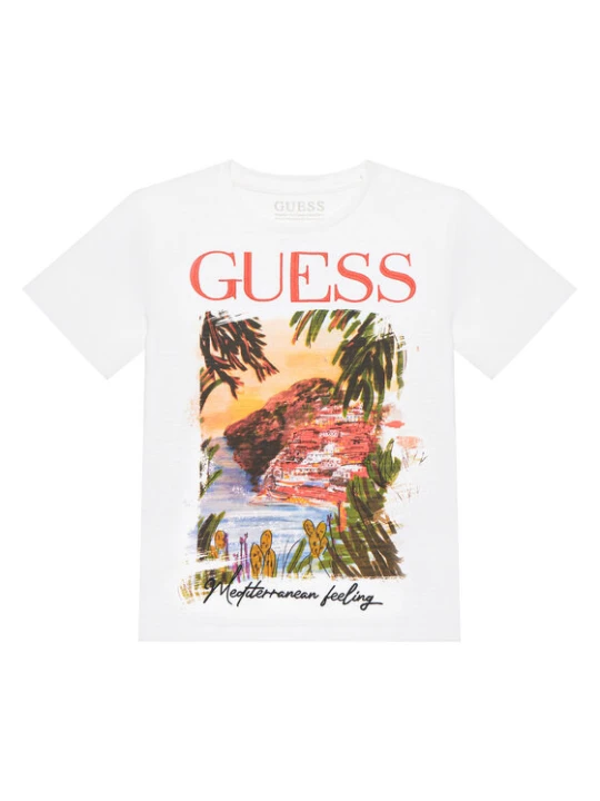Zdjęcie produktu Guess T-Shirt L6GI05 K6XN4 Biały Regular Fit