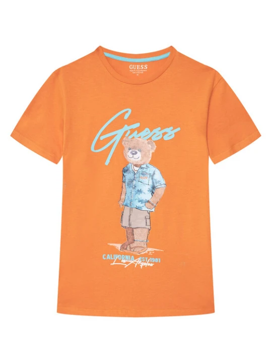 Zdjęcie produktu Guess T-Shirt L6GI09 K8HM4 Pomarańczowy Regular Fit