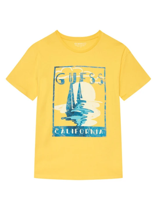 Zdjęcie produktu Guess T-Shirt L6GI10 K8HM4 Żółty Regular Fit