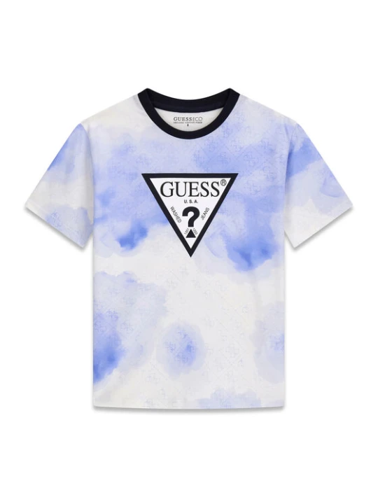 Zdjęcie produktu Guess T-Shirt L6RI03 K8HM4 Błękitny Regular Fit Niebieski jasny