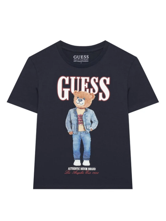 Zdjęcie produktu Guess T-Shirt L6RI11 K8HM4 Granatowy Regular Fit