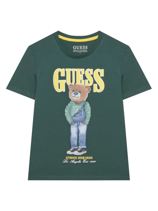 Zdjęcie produktu Guess T-Shirt L6RI11 K8HM4 Zielony Regular Fit