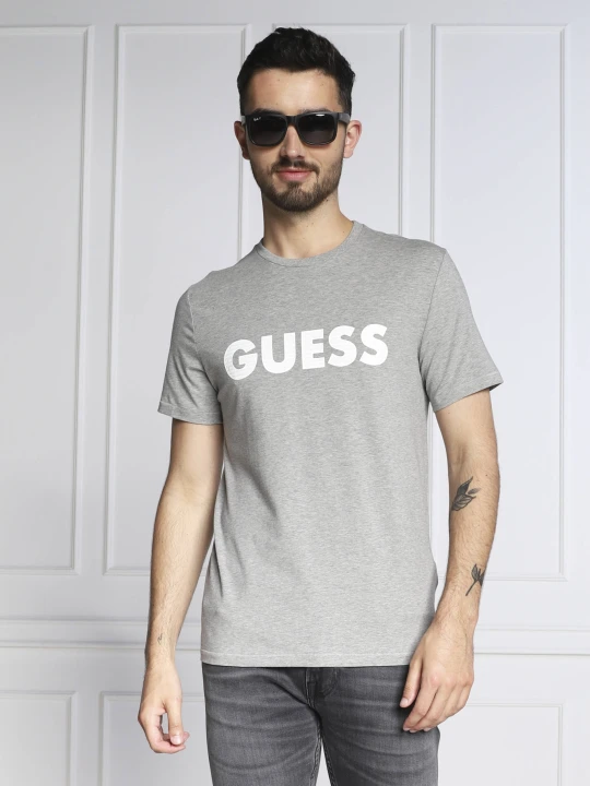 Zdjęcie produktu GUESS T-shirt LABYRINTH | Slim Fit szary