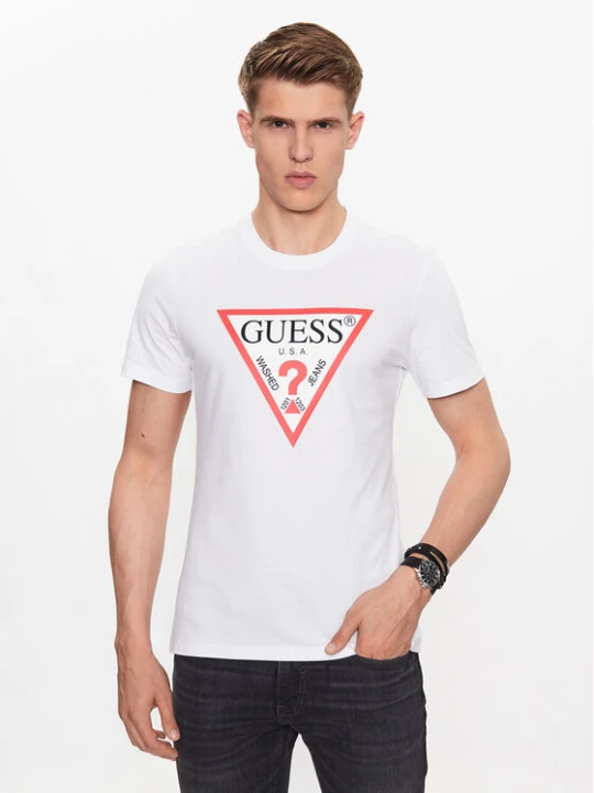 Zdjęcie produktu Guess T-Shirt M2YI71 I3Z14 Biały Slim Fit