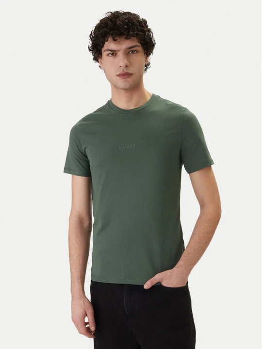 Zdjęcie produktu Guess T-Shirt M2YI72 I3Z14 Zielony Slim Fit