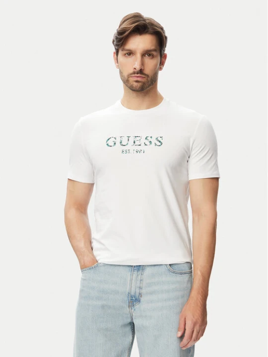 Zdjęcie produktu Guess T-Shirt M4YI38 J1314 Biały Regular Fit