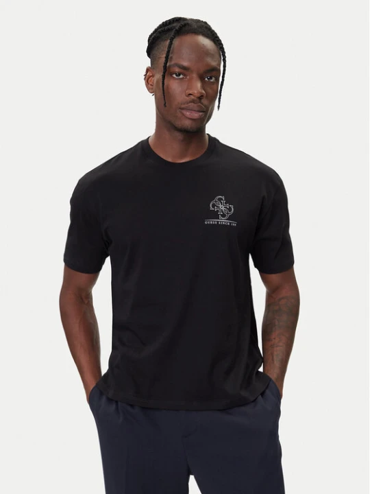 Zdjęcie produktu Guess T-Shirt M5BI56 KBZV1 Czarny Relaxed Fit