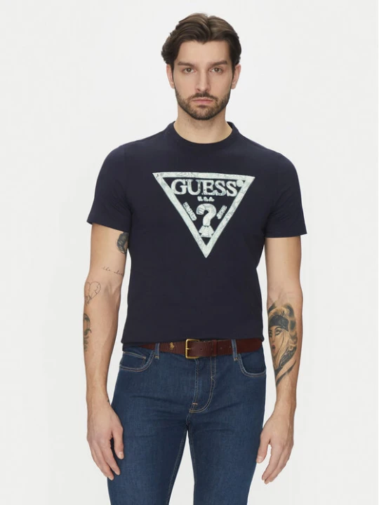 Zdjęcie produktu Guess T-Shirt M5GI06I3Z14 Granatowy Classic Fit