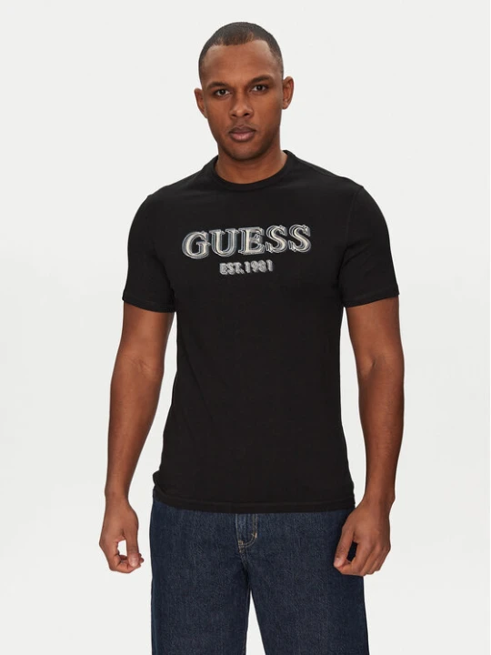 Zdjęcie produktu Guess T-Shirt M5GI07 I3Z14 Czarny Classic Fit
