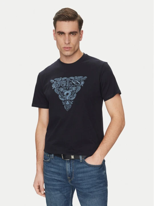 Zdjęcie produktu Guess T-Shirt M5GI16 K8FQ4 Granatowy Regular Fit