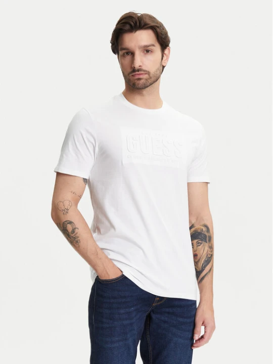 Zdjęcie produktu Guess T-Shirt M5YI44 KBW41 Biały Regular Fit