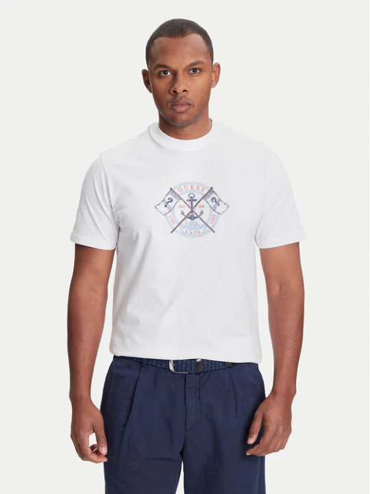 Zdjęcie produktu Guess T-Shirt M5YI62 K8FQ4 Biały Regular Fit