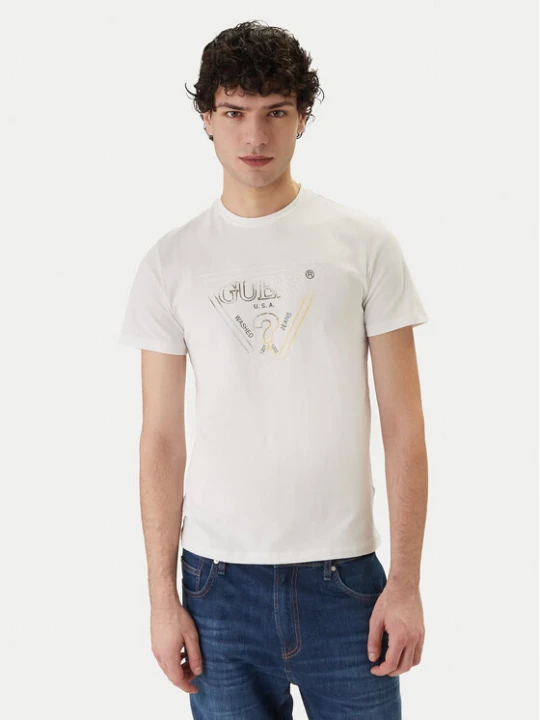 Zdjęcie produktu Guess T-Shirt M6GI11 K2992 Biały Slim Fit