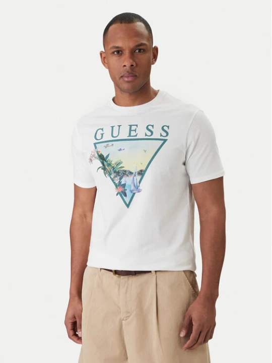 Zdjęcie produktu Guess T-Shirt M6GI49 K3584 Biały Reglan Fit