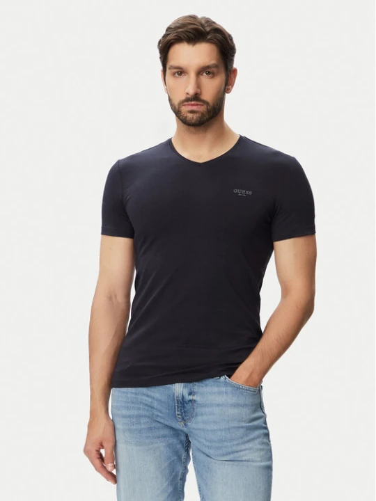 Zdjęcie produktu Guess T-Shirt M6YI32 K3735 Granatowy Extra Slim Fit