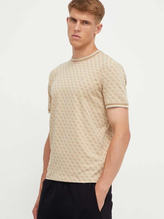 Zdjęcie produktu Guess t-shirt MARSHALL beżowy