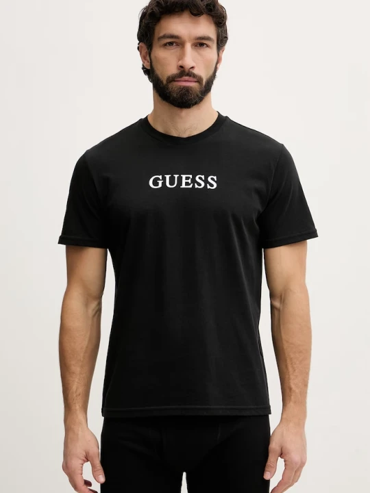 Zdjęcie produktu Guess t-shirt męski bawełniany 3-pack czarny