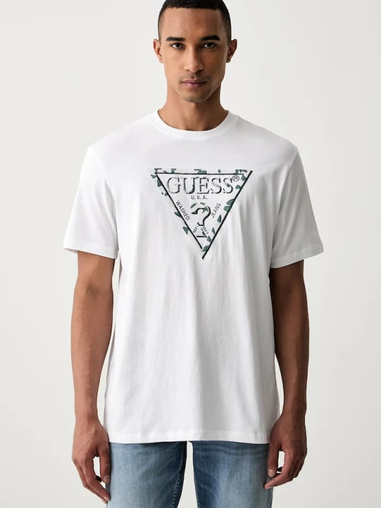 Zdjęcie produktu Guess T-shirt męski bawełniany biały